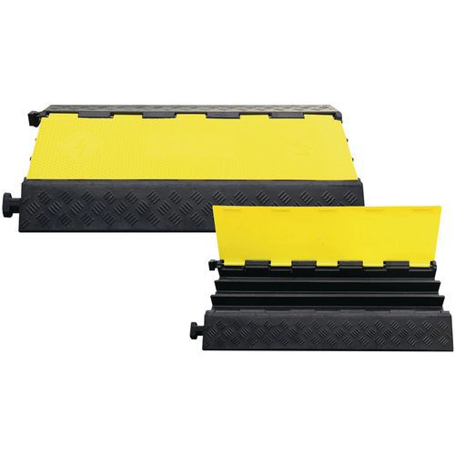 Taliaplast - Passe-câble 3 voies - 90cm Noir/Jaune - Sécurité Voirie