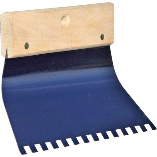 Taliaplast - Peigne à colle lame courbe 210mm - Acier - Idéal pour enduits et colles