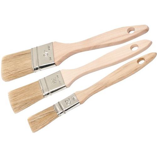 Taliaplast - Pinceaux queue de morue - Lot de 3 - 200 mm - Usage Finition