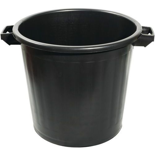 Taliaplast - Poubelle Domestique Plastique Noir 80L - 2.2kg - Robuste et Pratique