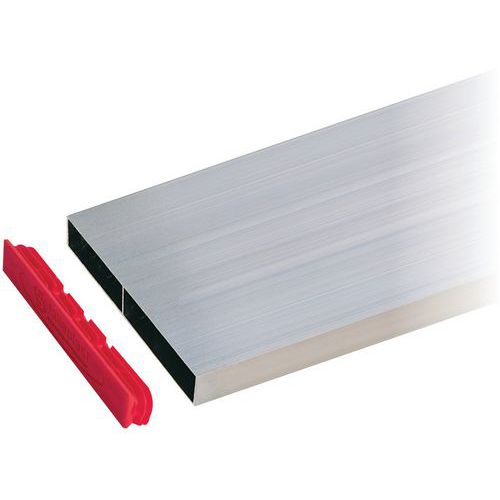 Taliaplast - Règle Aluminium Rectangulaire 1 Voile 2 Alvéoles - 1m x 100mm - Outillage Spécialisé