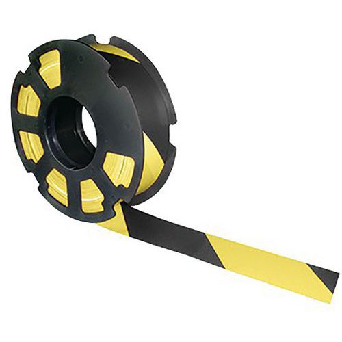 Taliaplast - Ruban Rubaplast Signalisation Sécurité Jaune/Noir - L500m x 50mm - Haute Visibilité