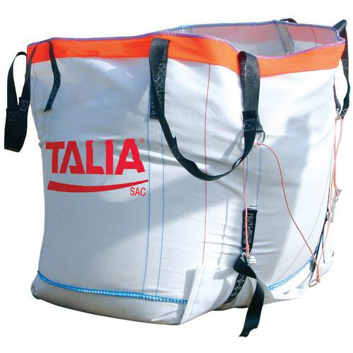 Taliaplast - Sac à gravats réutilisable Taliasac - 1500 L / 1500 kg - Blanc - Robuste et Écologique