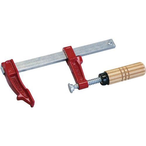 Taliaplast - Serre-joint poignée bois - 70mm - Ouverture 30cm - Serrage 300mm - Saillie 120mm - Usage professionnel