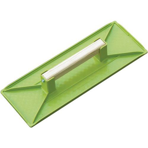 Taliaplast - Taloche Rectangulaire ABS Verte - 35x13cm - Finition Éco-responsable PEFC