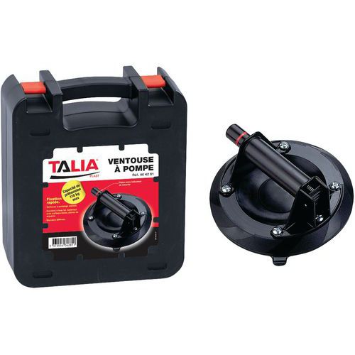 Taliaplast - Ventouse de préhension à pompe - 110kg - Ø 200mm - Support robuste et sécurisé