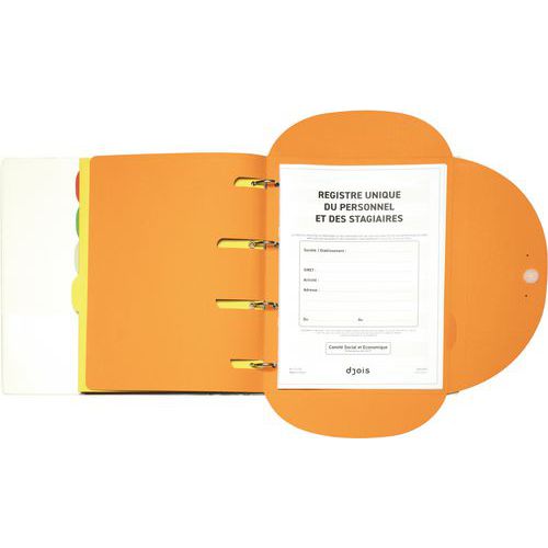 Djois Made By Tarifold - Chemise Smartfolder A4 Orange - 80 Feuilles - Télétravail