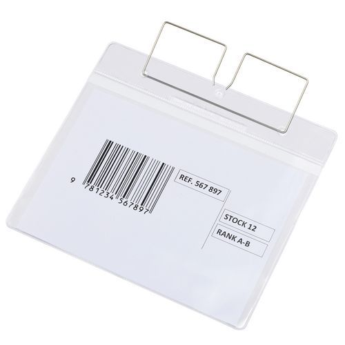 Djois Made By Tarifold - Poche logistique A5 Paysage - Transparent - PVC - Lot de 10 - Lean Management