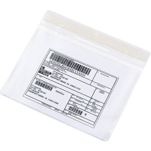 Djois Made By Tarifold - Poche Adhésive Permanente Paysage A5 - Transparent - Lot de 10 - PVC - Idéal Lean Management