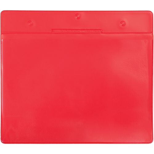 Djois Made By Tarifold - Poche Logistique Magnétique Paysage A5 Rouge - Lot de 10 - PVC Écologique