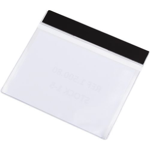 Djois Made By Tarifold - Poche Magnétique A5 Paysage - Transparent - Lot de 10 - PVC Épais - Idéal Lean Management