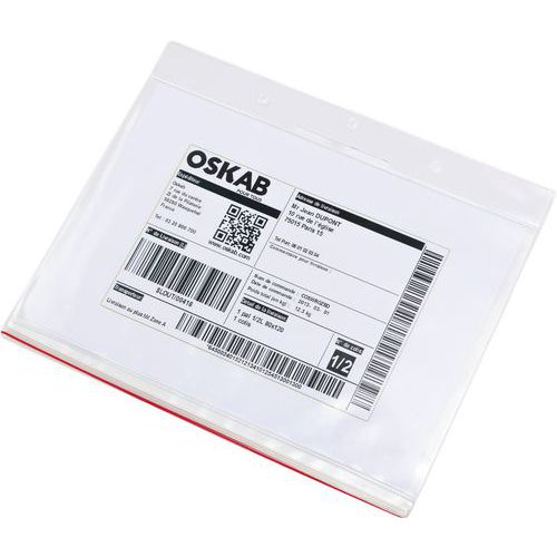 Djois Made By Tarifold - Poche anti-humidité A4 Paysage - PVC Transparent - Repositionnable - 10 Pochettes