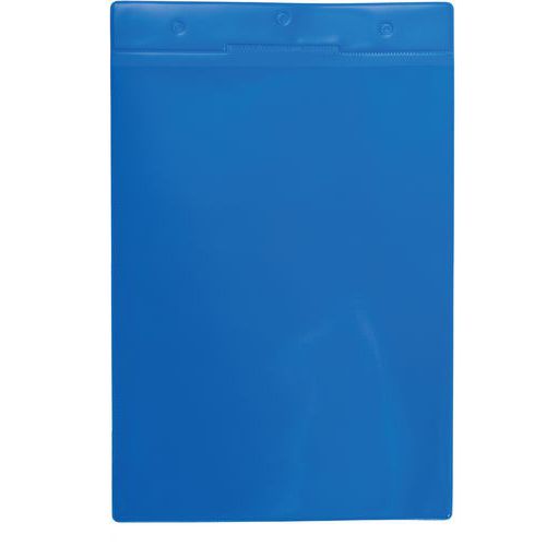 Djois Made By Tarifold - Poche logistique magnétique A4 Portrait - Bleu - Lot de 10 - PVC résistant