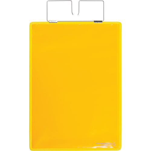 Djois Made By Tarifold - Poche logistique renforcée A4 Portrait Jaune - 10 pièces - PVC 300 μm - Lean Management