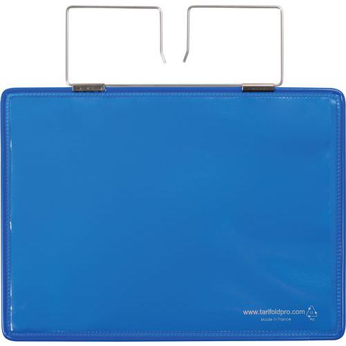 Djois Made By Tarifold - Poche logistique renforcée A5 paysage bleu - Lot de 10 - PVC 300 μm - Lean Management