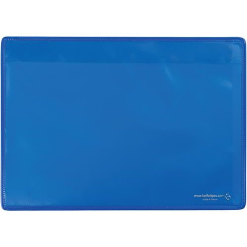 Djois Made By Tarifold - Poche Logistique Magnétique A5 Paysage - 10 Poches PVC Bleu - Repositionnable Lean Management