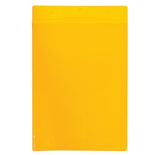 Djois Made By Tarifold - Pochette Logistique A4 Portrait Jaune - Lot de 10 - PVC 300 μm - Idéal Lean Management