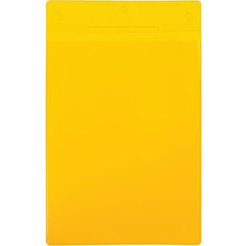 Djois Made By Tarifold - Pochette logistique A5 Portrait Jaune - Lot de 10 - PVC Écologique