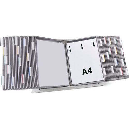 Pupitre Métal Tarifold - A4 - 50 Poches - Gris