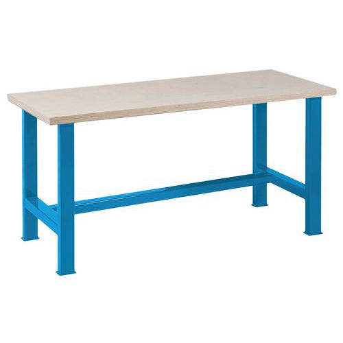 Anjou Tolerie - Établi Fixe Plateau Multiplis Hêtre - 2000x750x840 mm - Charge 1500 kg - Certifié NF - Mobilier d'Atelier