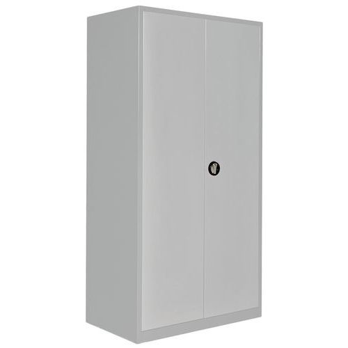 Armoire haute 2 portes - 1000x580xHt1950 Gris/Gris clair - Anjou Tolerie
