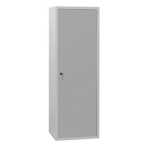 Armoire Penderie L600 Acier Gris Clair 1 Porte 60x180cm À Clé Livrée Montée 7 Ans Garantie