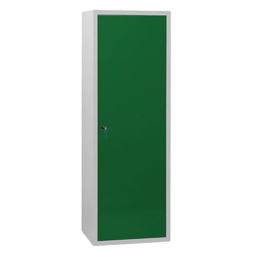 Armoire Penderie L600 Corps Gris Clair Portes Vert 6029