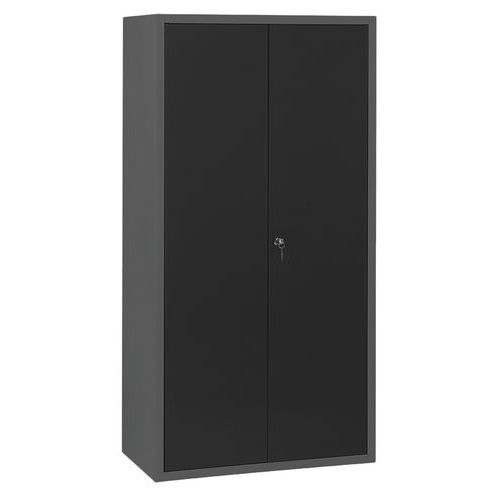 Armoire Ménage L900 Corps Anthracite Portes Anthracite 7016