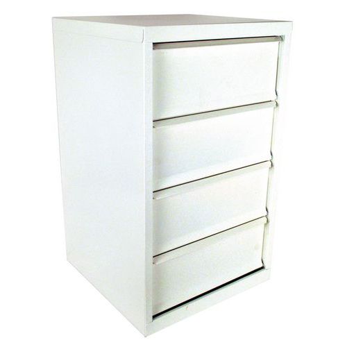 Classeurs 4 Clapets Abattants Métal Blanc