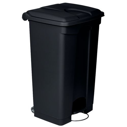 Collecteur à Pédale 90 L - Antibactérien - Noir - Probbax