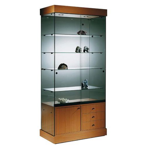 Vitrine Faggio - Avec armoire basse Vitrine Faggio - Avec armoire basse