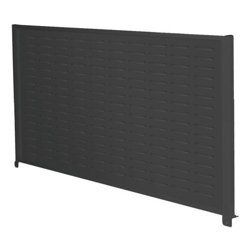 Anjou Tolerie - Panneau support bacs pour établi - Ht 900 mm, L 1750 mm, Anthracite 7016 - Mobilier d'atelier robuste et durable