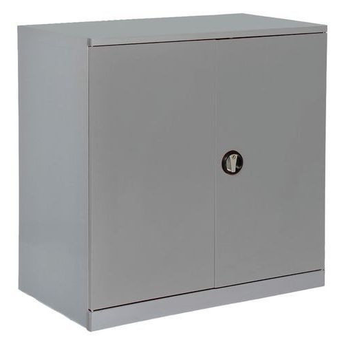Armoire basse portes battantes 1250x500x1000 Gris clair/Gris clair - Anjou Tolerie