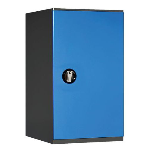 Armoire basse non équipée 500x725x1000 Anthracite/Bleu 5012 - Anjou Tolerie