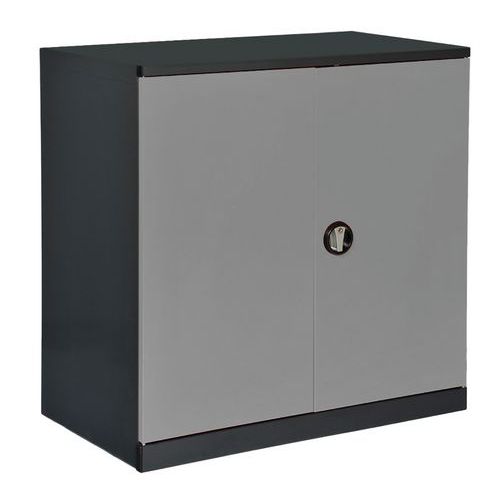 Armoire basse non équipée 1000x580x1000 Anthracite/Gris clair - Anjou Tolerie
