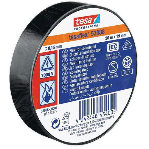 Tesa 10 Ruban Isolant Tesaflex 53988 - Tesa
