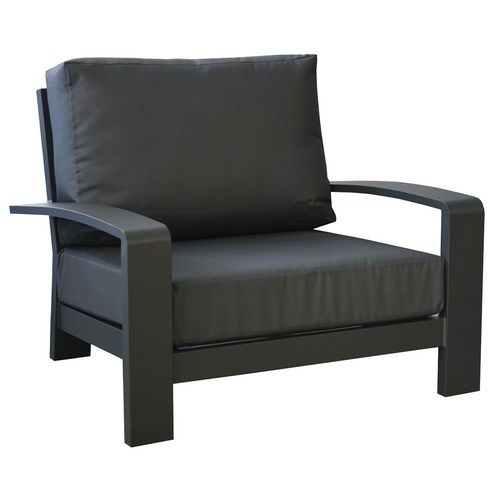 Fauteuil Cordouan Alu/coussin Sunbrella Graphite