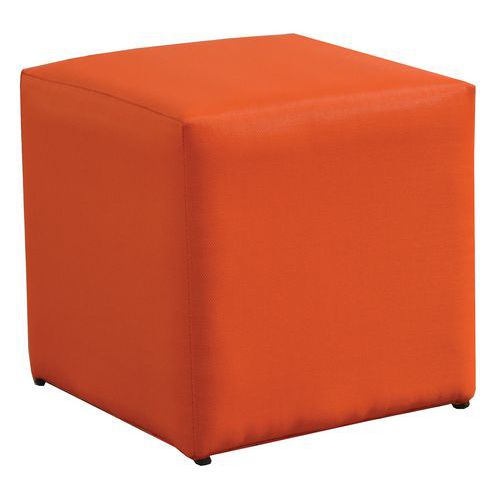 Tabouret Cub Alu/tpep Paprika