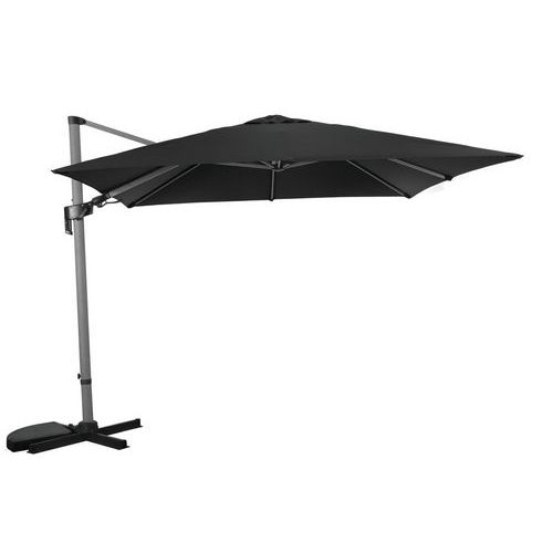 Parasol Deporte 3x3 M Lb Orient.bois Flotte Mât Gris/toile Grise