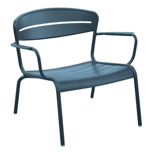 Fauteuil Lounge Haora Alu Bleu