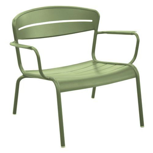 Fauteuil Lounge Haora Alu Amande