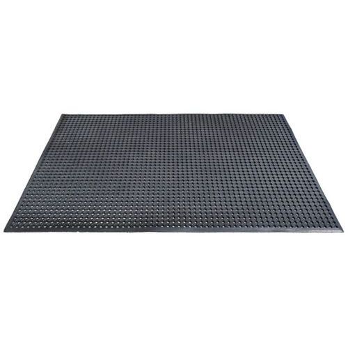Caillebotis MR12 Caoutchouc Noir - Rouleau 120 x 180 cm - Épaisseur 10 mm - Usage Intensif Extérieur UV