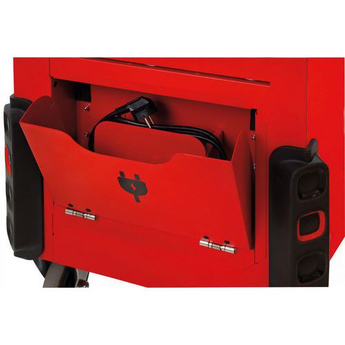 MOB - Servante Cockpit Rouge - Rangement d'outils Électrique - 360x285x90mm - 2.7kg