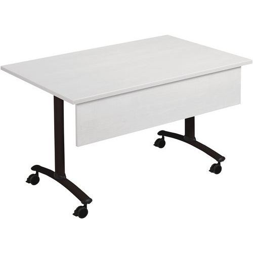 Table Pliante Axe Stratifiée+vdf 80x80 Cm Gris/anthracite