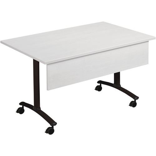 Table Pliante Axe Stratifiée+vdf 120x80 Cm Gris/anthracite