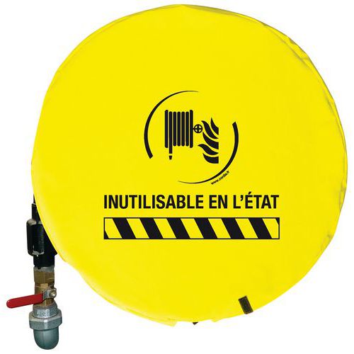 Housse Jaune RIA - Protection Incendie - Tissu - 700x700x460mm - Garantie 2 ans
