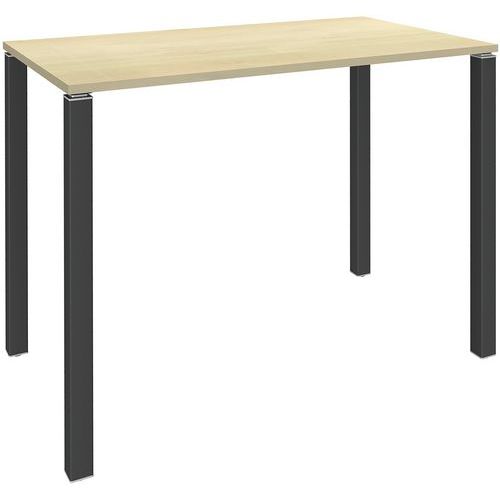 Table Haute 4 Pieds L120xh105xp60cm Erable/pied Carbonne