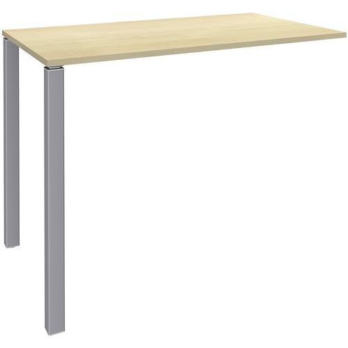 Table Haute 2 Pieds L140xh105xp60cm Erable/pied Alu