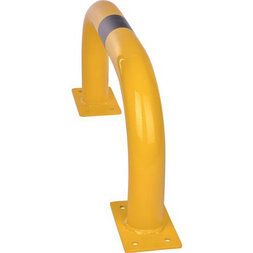 Poteau De Protection Laqué Jaune TAP France - 1 Mètre De Hauteur, Tube Ø150 Mm, épaisseur 4 Mm