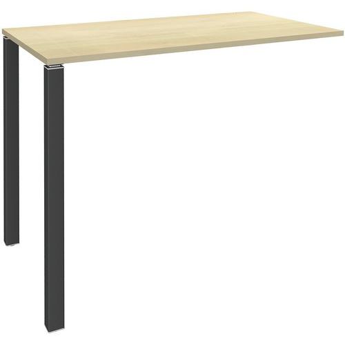 Table Haute 2 Pieds L120xh105xp60cm Erable/pied Carbonne